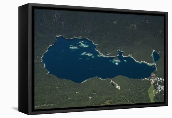 Eibsee, Lake Eibsee Hotel, Grainau, Resort, Tourism Region-Frank Fleischmann-Framed Premier Image Canvas