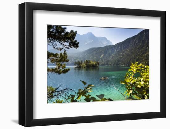 Eibsee Near Garmisch-Partenkirchen with Zugspitze-Ralf Gerard-Framed Photographic Print