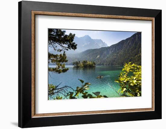 Eibsee Near Garmisch-Partenkirchen with Zugspitze-Ralf Gerard-Framed Photographic Print