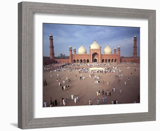 Eid Ul Fitr Celebration, Badshahi Mosque, Lahore, Pakistan-null-Framed Photographic Print