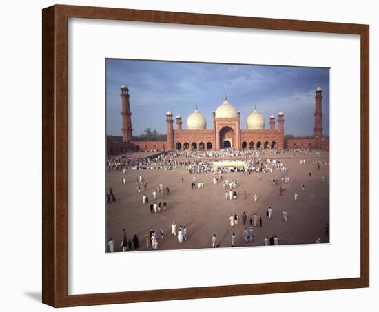 Eid Ul Fitr Celebration, Badshahi Mosque, Lahore, Pakistan-null-Framed Photographic Print