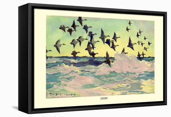 Eiders-Frank Weston Benson-Framed Stretched Canvas