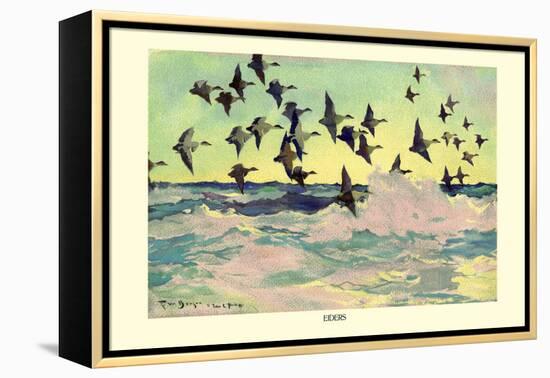 Eiders-Frank Weston Benson-Framed Stretched Canvas