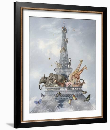 Eiffel Animals-Eccentric Accents-Framed Giclee Print