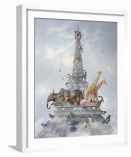 Eiffel Animals-Eccentric Accents-Framed Giclee Print