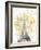 Eiffel Bloom Yellow-OnRei-Framed Art Print