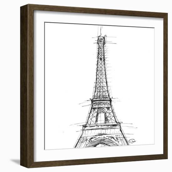 Eiffel\ close clean-OnRei-Framed Art Print