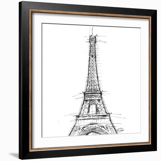 Eiffel\ close clean-OnRei-Framed Art Print