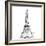 Eiffel\ close clean-OnRei-Framed Art Print