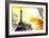 Eiffel Fiery Sunset-Philippe Hugonnard-Framed Giclee Print