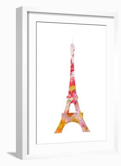 Eiffel Flowers-Kimberly Allen-Framed Art Print