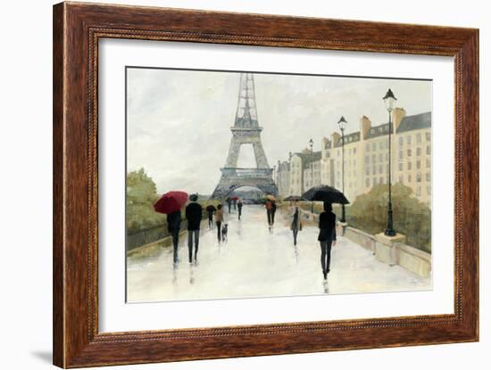 Eiffel in the Rain Marsala Umbrella-Avery Tillmon-Framed Premium Giclee Print