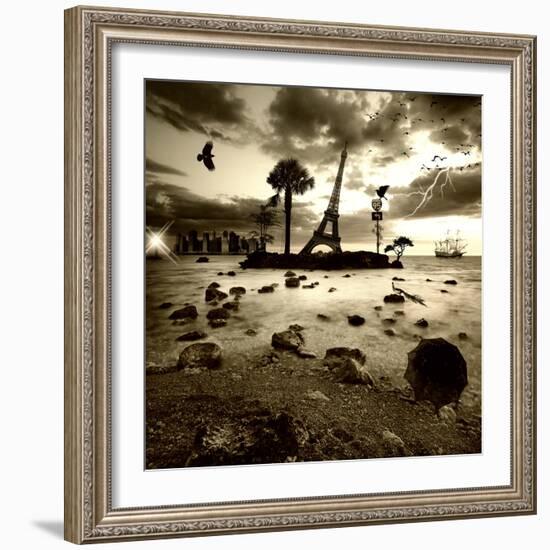 Eiffel Nightmare-Philippe Sainte-Laudy-Framed Photographic Print