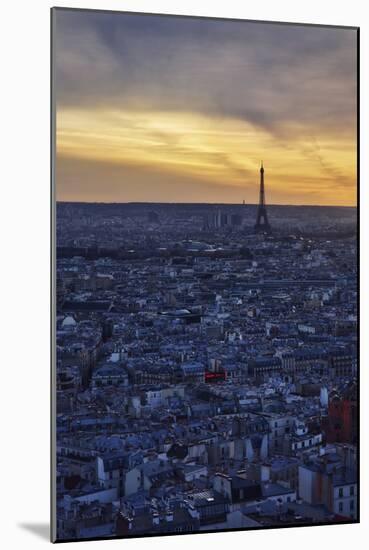 Eiffel, Paris, France, Sunrise, Sunset-Sebastien Lory-Mounted Photographic Print