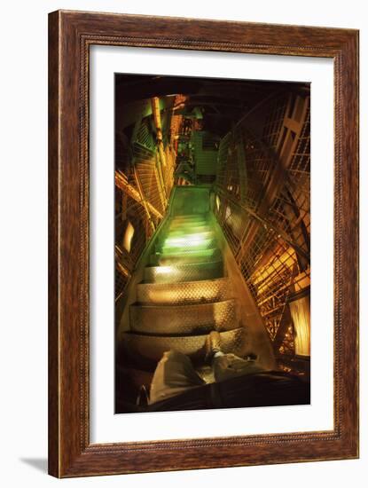 Eiffel Stairs-Sebastien Lory-Framed Photographic Print