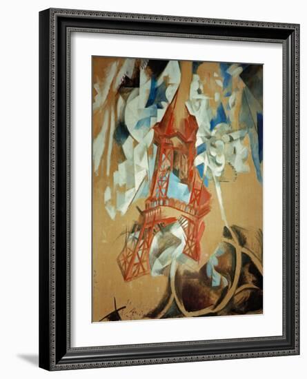 Eiffel Tower, 1910/11-Robert Delaunay-Framed Giclee Print