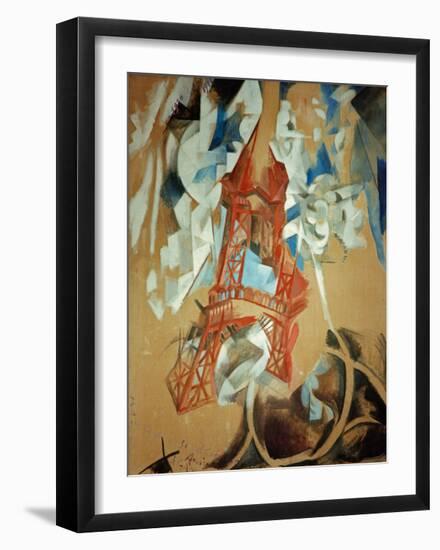 Eiffel Tower, 1910/11-Robert Delaunay-Framed Giclee Print