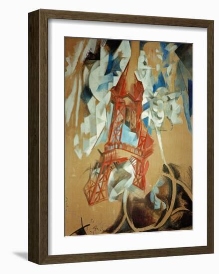 Eiffel Tower, 1910/11-Robert Delaunay-Framed Giclee Print