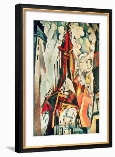 Eiffel Tower, 1910-Robert Delaunay-Framed Giclee Print