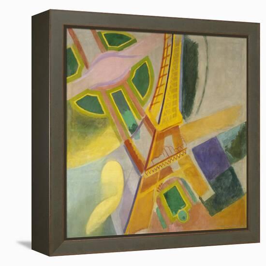 Eiffel Tower, 1924 (Oil on Canvas)-Robert Delaunay-Framed Premier Image Canvas