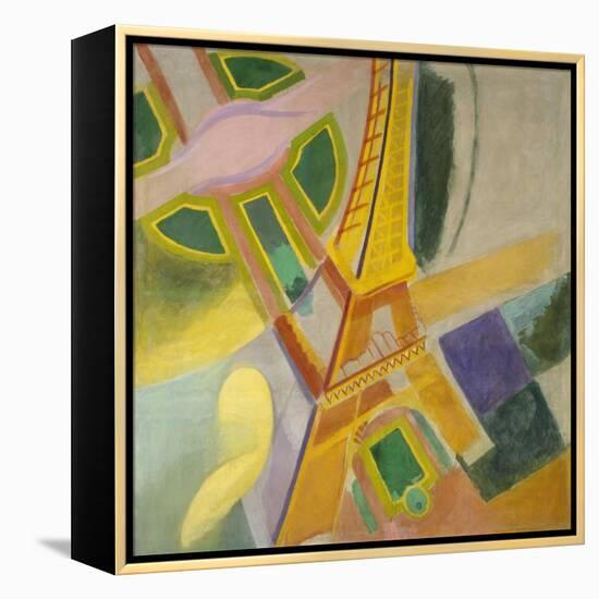 Eiffel Tower, 1924 (Oil on Canvas)-Robert Delaunay-Framed Premier Image Canvas