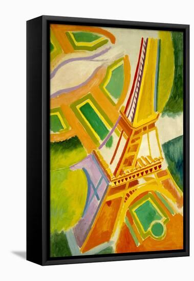 Eiffel Tower, 1924 (Oil on Canvas)-Robert Delaunay-Framed Premier Image Canvas