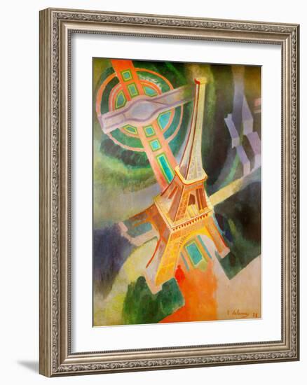 Eiffel Tower, 1928-Robert Delaunay-Framed Giclee Print