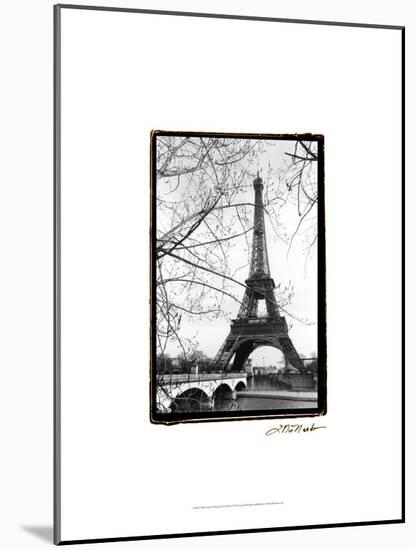 Eiffel Tower Along the Seine River-Laura Denardo-Mounted Art Print