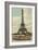 Eiffel Tower and Boat on the Seine-null-Framed Art Print