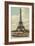 Eiffel Tower and Boat on the Seine-null-Framed Art Print