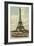 Eiffel Tower and Boat on the Seine-null-Framed Art Print