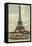 Eiffel Tower and Boat on the Seine-null-Framed Stretched Canvas