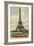 Eiffel Tower and Boat on the Seine-null-Framed Premium Giclee Print