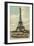 Eiffel Tower and Boat on the Seine-null-Framed Premium Giclee Print