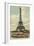 Eiffel Tower and Boat on the Seine-null-Framed Premium Giclee Print