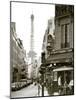 Eiffel Tower and Cafe on Boulevard De La Tour Maubourg, Paris, France-Jon Arnold-Mounted Photographic Print