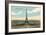 Eiffel Tower and Panoramic View of Paris-null-Framed Art Print