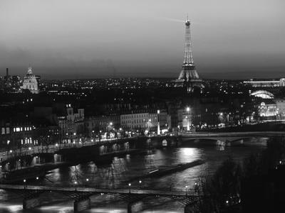 Eiffel Tower And River Seine Paris France Photographic Print Walter Bibikow Art Com