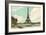 Eiffel Tower and Seine, Paris, France-null-Framed Art Print