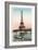 Eiffel Tower and Seine, Paris-null-Framed Art Print