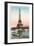 Eiffel Tower and Seine, Paris-null-Framed Art Print