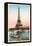 Eiffel Tower and Seine, Paris-null-Framed Stretched Canvas