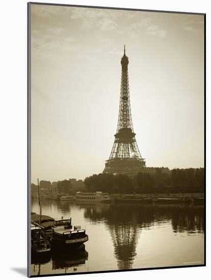 Eiffel Tower and the Seine River at Dawn, Paris, France-Steve Vidler-Mounted Photographic Print