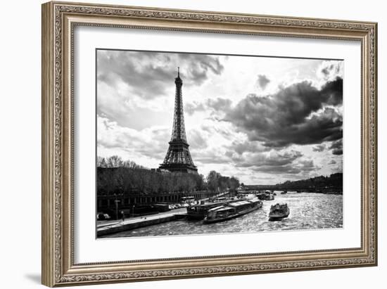 Eiffel Tower and the Seine River - Paris - France-Philippe Hugonnard-Framed Photographic Print