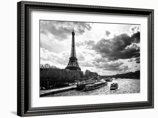 Eiffel Tower and the Seine River - Paris - France-Philippe Hugonnard-Framed Photographic Print