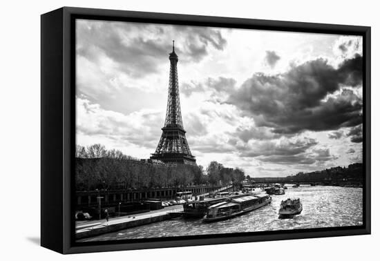 Eiffel Tower and the Seine River - Paris - France-Philippe Hugonnard-Framed Premier Image Canvas