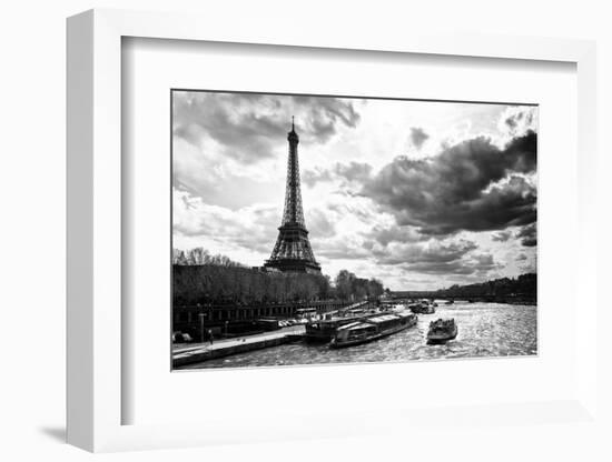 Eiffel Tower and the Seine River - Paris - France-Philippe Hugonnard-Framed Photographic Print