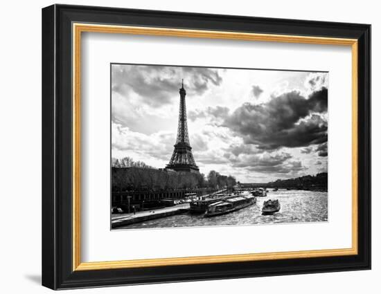 Eiffel Tower and the Seine River - Paris - France-Philippe Hugonnard-Framed Photographic Print