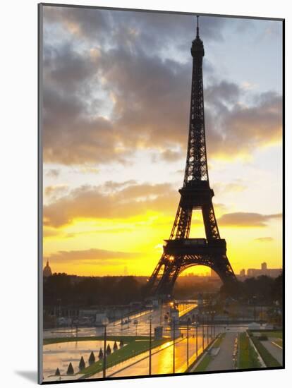 Eiffel Tower at Dawn, Place Trocadero Square, Paris, France-Per Karlsson-Mounted Photographic Print