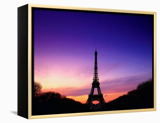 Eiffel Tower at Dusk, Paris, France-Peter Adams-Framed Premier Image Canvas